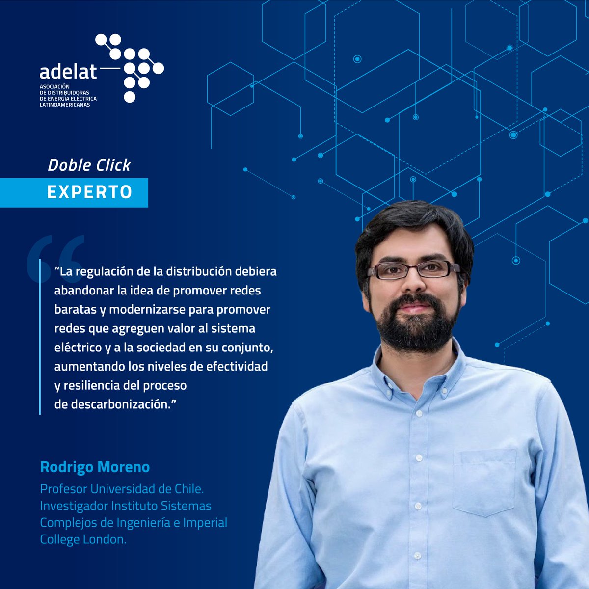 AdelatOficial's tweet photo. ¿Cuál debería ser el rol de la regulación en la Distribuidora del Futuro en Latam?
En un nuevo #DobleClickExperto 🔎 Rodrigo Moreno (Chile) responde a este interrogante y enfatiza en la importancia de mitigar el impacto del cambio climático.
#Adelat #CooperaciónRegional https://t.co/ZMsw7b7GG0