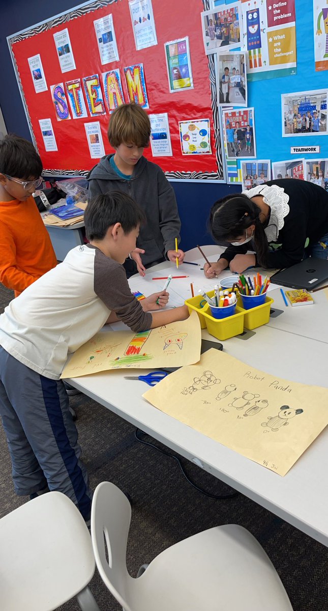 DYellenBHS's tweet photo. ⭐️4th Graders⭐️ at 🦅Harrison are designing the next 🎢theme park attraction for Disney. #WeAllBelong #DisneyImagineers #STEAM https://t.co/KMOTg8ZVNZ