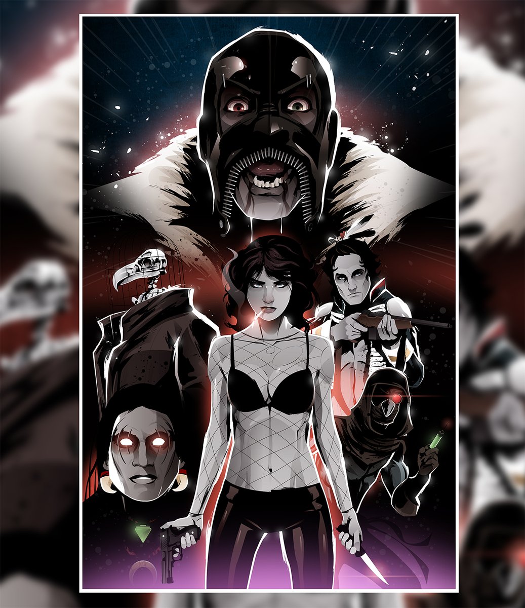 markreihill's tweet photo. #CoffinBound, (by dream team @DanPGWatters &amp; #DaniStrips) is one of the best series I've ever read. The character design, artwork and story is absolutely flawless! 

I felt compelled to do this piece when the book first dropped...
(I even did a mock-up with the branding) https://t.co/SFoCdtUbAZ