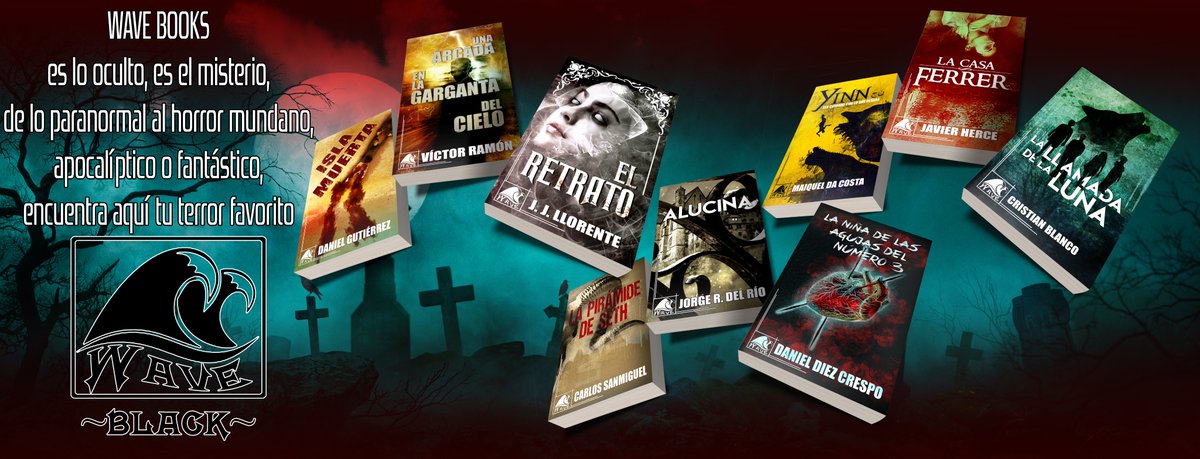 Nuestro sello #waveblack os invita a un viaje de taquicardias, tramas ocultas y emoción aseguradas entre sus títulos 🧟‍♀️☠️👺🌊
.
Papel y Ebook: wavebookseditorial.com/wave-black
.
Lektu: lektu.com/buscar?b=wave+…
.
#novelas #wavebooks #amoleer #bizarro #terror #noveladeterror #detectives
