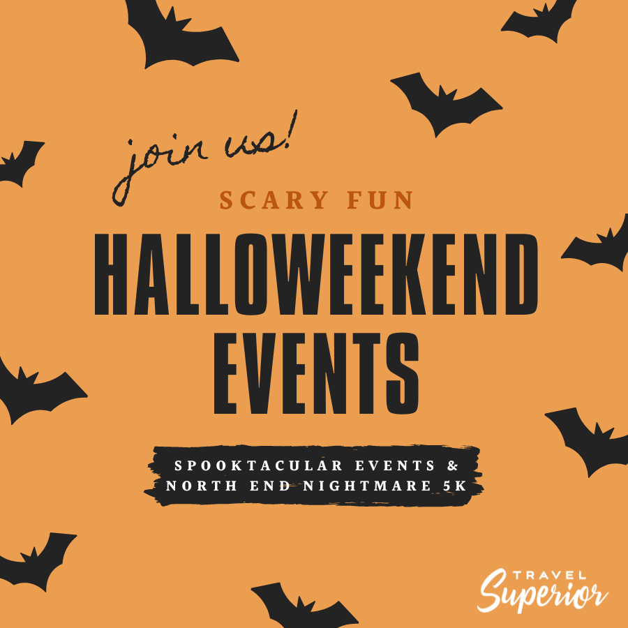 TravelSupWI's tweet photo. Join us for the scary fun events coming up to celebrate Halloween 🎃 👻 The North End Nightmare 5K is on Oct. 22nd – registration closes Thursday so be sure to sign up now! Spooktacular Events' Spooktacular Parade is on Saturday, Oct. 29th at 2:00 p.m.! https://t.co/s5YfmcR88Y https://t.co/52bxUWkeQ2