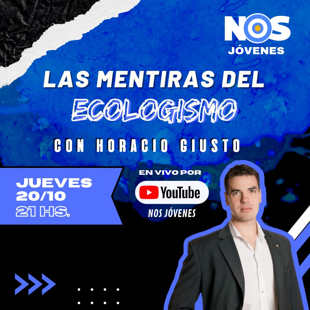 chaco_nos's tweet photo. Este jueves 20 de OCT no te pierdas la conferencia con @Horacio_Giusto en VIVO por YouTube de @NosJovenesOk
#HaceAlgo #SumateNOS #AfiliateNOS #RescatemosArgentina https://t.co/IQapOC93yQ