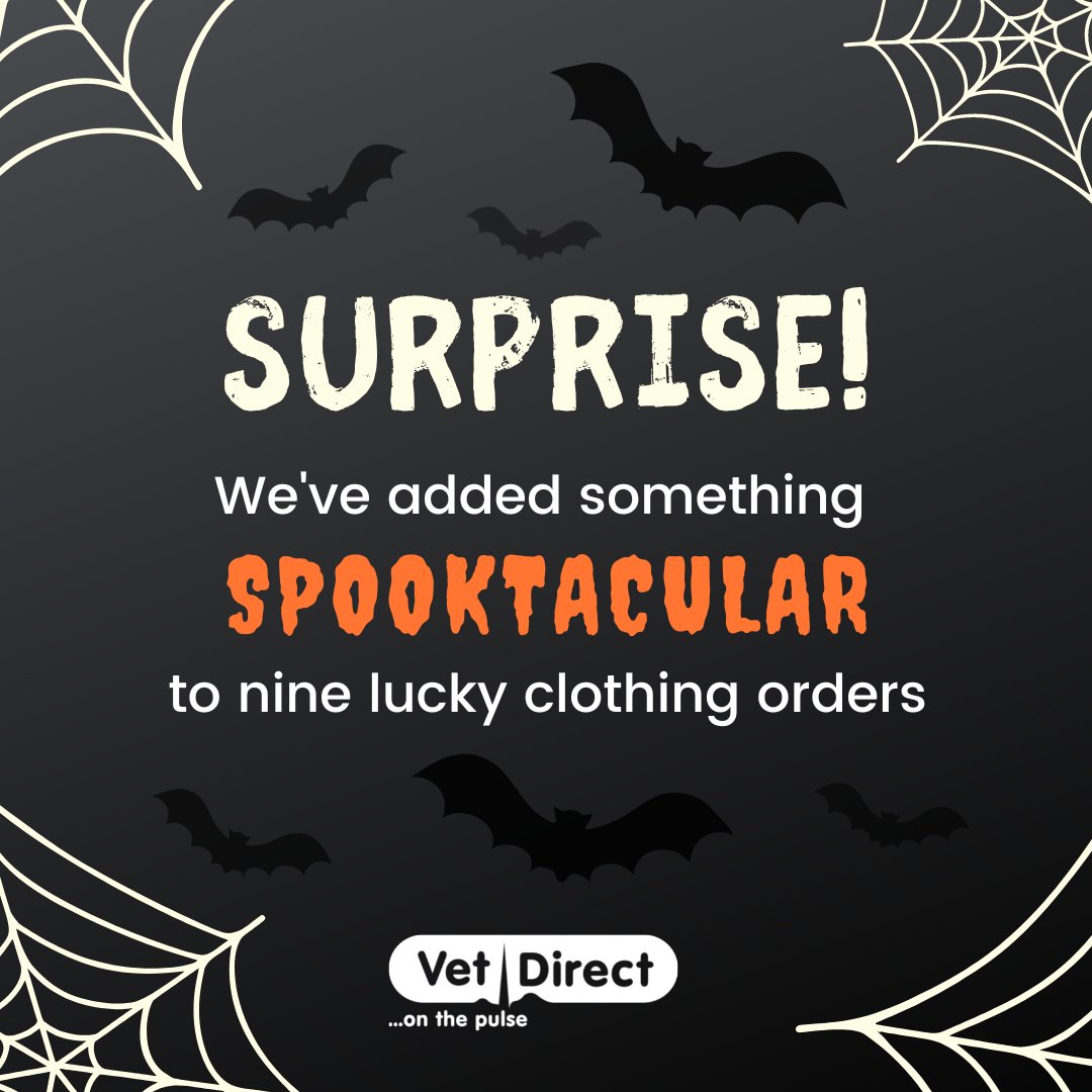 vetdirectuk's tweet photo. Are you a lucky winner?

We’d be delighted if you would share a photo of you and your free gift on social media, and tagging us so we can share the spooky festivities! https://t.co/jH7VhUkrk1