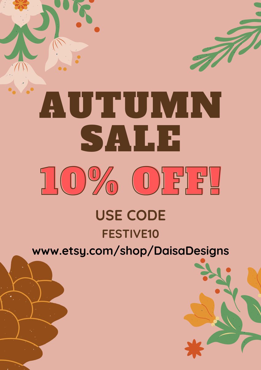 DaisaDesigns's tweet image. We have a range of unique gifts available on Etsy and you can take advantage of 10% off all items now by using code FESTIVE10 at checkout! Go to: etsy.com/your/shops/Dai… to see what's on offer 😊#etsy #giftideas #sale #voucher #vouchercode #FestiveSeason