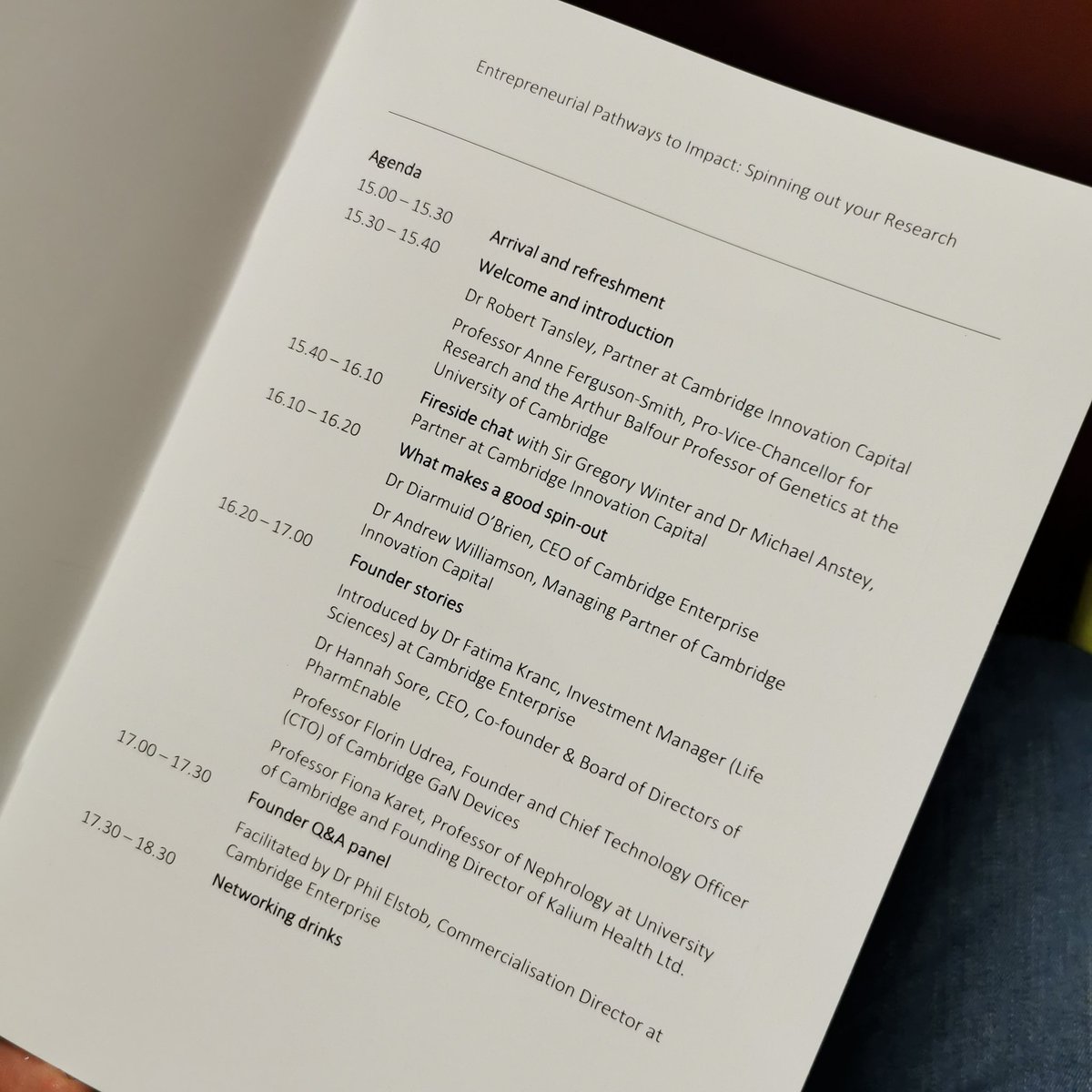 Maximilian Ge (@maximilian_ge) on Twitter photo .<a href="/NobelPrize/">The Nobel Prize</a> Laureate Sir Greg Winter <a href="/TrinCollCam/">Trinity College</a> talks frustrations and rewards spinning out Cambridge Antibody Technology (AZ) Domantis (GSK) <a href="/Bicycle_tx/">Bicycle Therapeutics</a> #academic #entrepreneurship <a href="/cic_vc/">Cambridge Innovation Capital</a> <a href="/UCamEnterprise/">Cambridge Enterprise</a> Spinning out #research event #biotech #startup @MRC_LMB <a href="/EPOCambridge/">EPOC</a> .<a href="/NobelPrize/">The Nobel Prize</a> Laureate Sir Greg Winter <a href="/TrinCollCam/">Trinity College</a> talks frustrations and rewards spinning out Cambridge Antibody Technology (AZ) Domantis (GSK) <a href="/Bicycle_tx/">Bicycle Therapeutics</a> #academic #entrepreneurship <a href="/cic_vc/">Cambridge Innovation Capital</a> <a href="/UCamEnterprise/">Cambridge Enterprise</a> Spinning out #research event #biotech #startup @MRC_LMB <a href="/EPOCambridge/">EPOC</a>