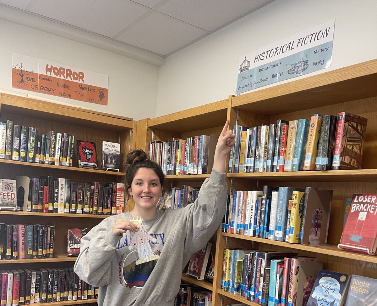 GarrFrancie's tweet photo. This is me and my #flatabsolute of Peter the Great at the historical fiction section at the SM East library. This section features books about Peter The Greats life! I made this for my AP European History class with @coachfossoh! https://t.co/wTOa5jtddW