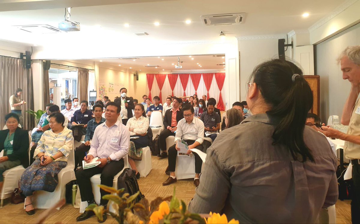 ASSETProjectSEA's tweet photo. Continuing the activities of National Foresight and Theory of Change Workshop on Agroecology and Safe Food System, today #ASSETProject has organized the 2nd workshop in Lao PDR.
#Agroecology #SafeFoodSystem #ASSET #ALiSEA https://t.co/PbbU2zCjPn