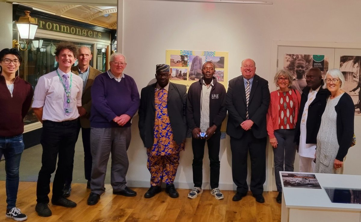WilberforceHull's tweet photo. We were delighted to welcome His Excellency W.I.K. Robinson, Deputy Minister for Tourism and Culture in the Sierra Leone, to the @Hull_Museums today. He came to see the "Homelands: Photography from Sierra Leone in the 1940s" exhibition co-produced with @AfroHull and the museums. https://t.co/sddcbCy5Pc