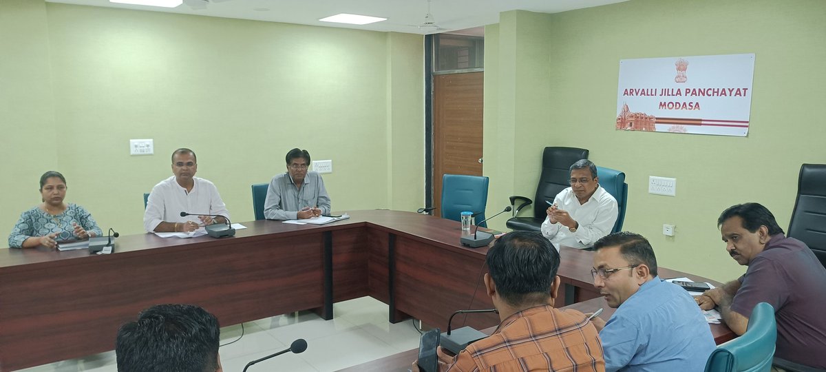 Resp. DDO sir is taking review meeting for PMJAY card distribution and give valuable suggestions to health department with PO, THO &amp; cordinators of CSC @CollectorArvali <a href="/DdoArvalli/">DDO Arvalli Modasa</a> <a href="/mdnhmgujarat/">Mission Director,National Health Mission,Gujarat</a> <a href="/IecArvalli/">SBCC Arvalli</a> <a href="/GujHealth/">Gujarat Health</a>