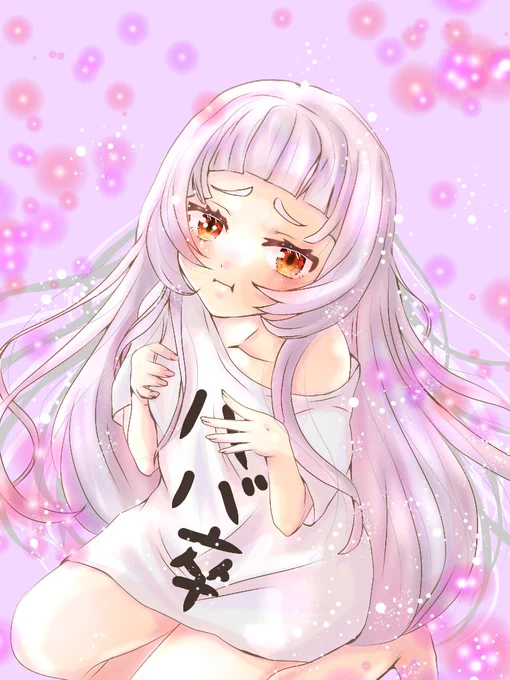 初めてシオンちゃん描いたよ。可愛い子描くの好きだけど可愛すぎて難しいわ。#シオンの書物 #紫咲シオン #ホロライブ好きと繋がりたい 