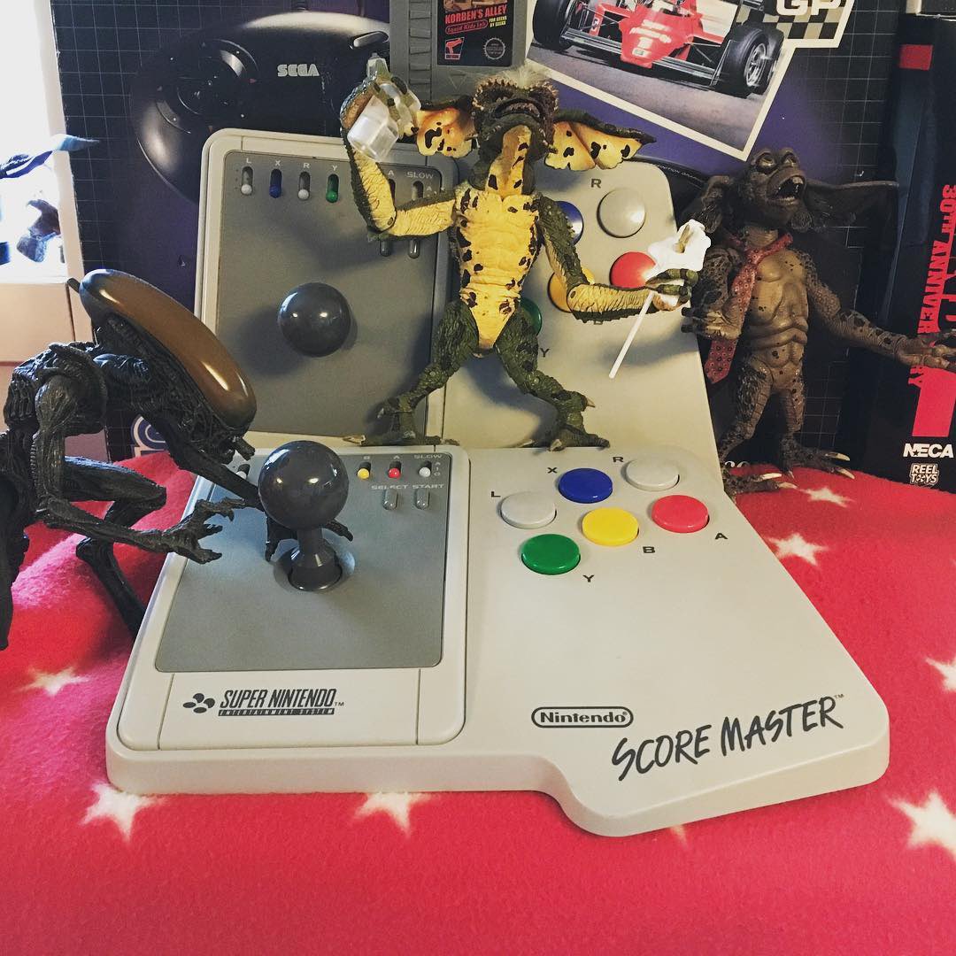 UnboxingHands's tweet photo. #snes #nintendo #supernintendo #alien #aliens #retrogaming #16bit #gremlin #retro #nerd #gameroom #mancave #videogame #retrogames #unboxing #gremlins #retrogamer #scoremaster #gaming #superfamicom #computer #videogames #stick #arcade #arcadecontroller #controller #xenomorph https://t.co/IKDpm4wGqt