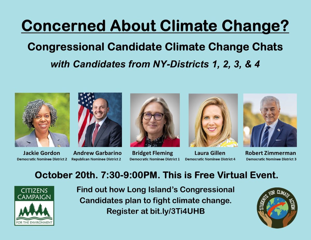 students4ca's tweet photo. Join us Thursday evening to learn how our candidates will act on climate change for our communities! @Newsday @News12LI #climatechange #climateaction https://t.co/HaFfO90n6j