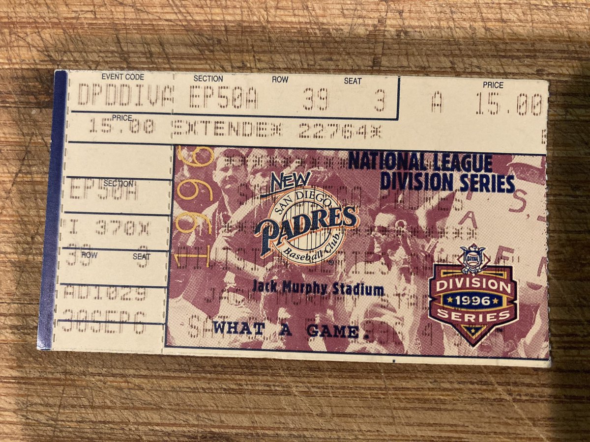 Back in 96’ it only cost me $15 to see the NLDS vs cardinals…… now it’s $275 to stand in the park n da park 🤦🏼‍♂️ Inflation at its finest!!!!