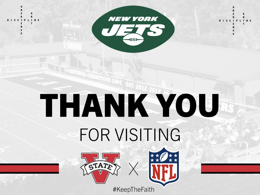 Always exciting seeing @NFL logos around Titletown! Thank you @nyjets for stopping by and checking out our players! #KTF #SetYourFace