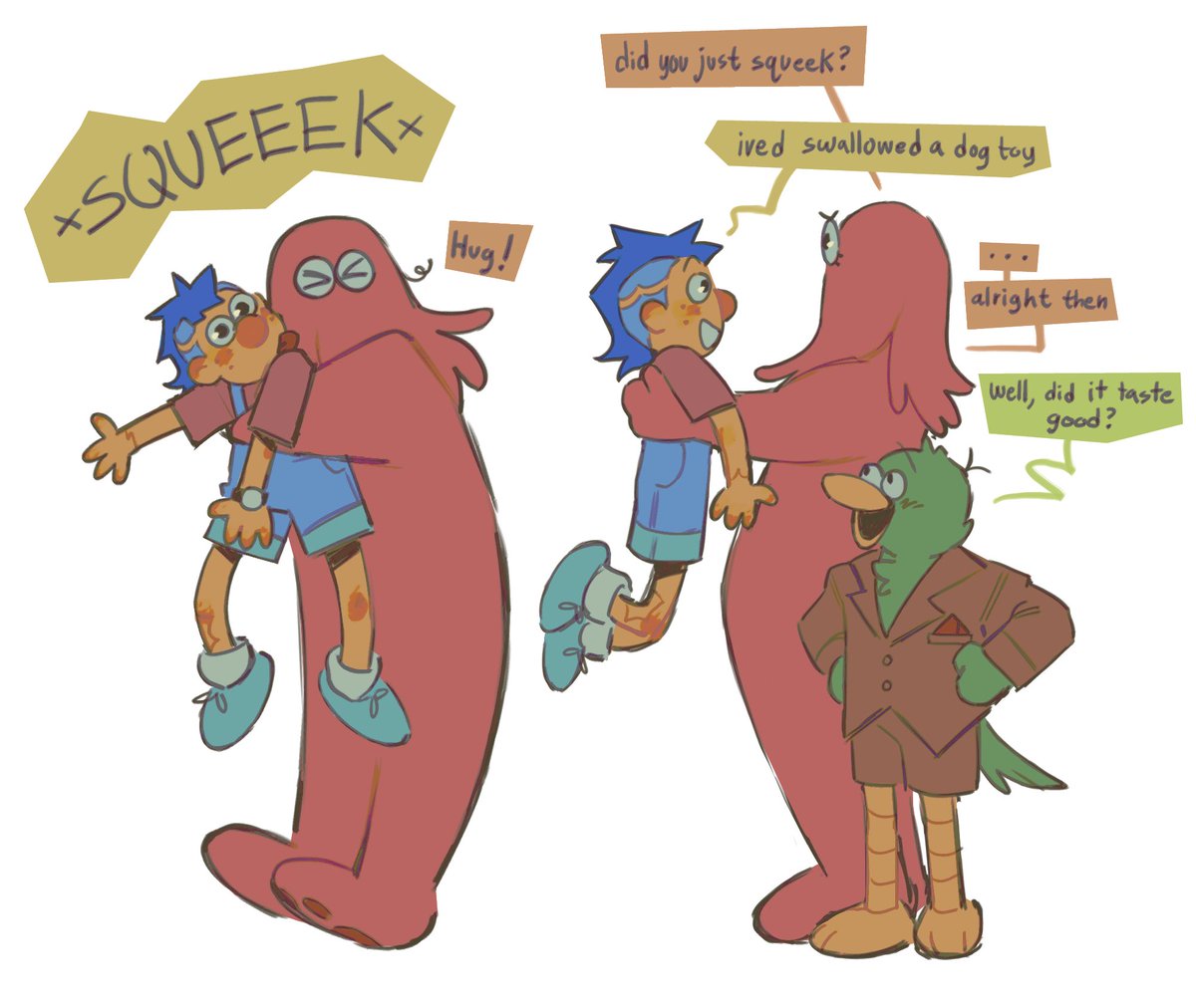 time_woods's tweet photo. What if… he squeeked… #DHMIS #dhmisfanart https://t.co/aZl3aJdJRe