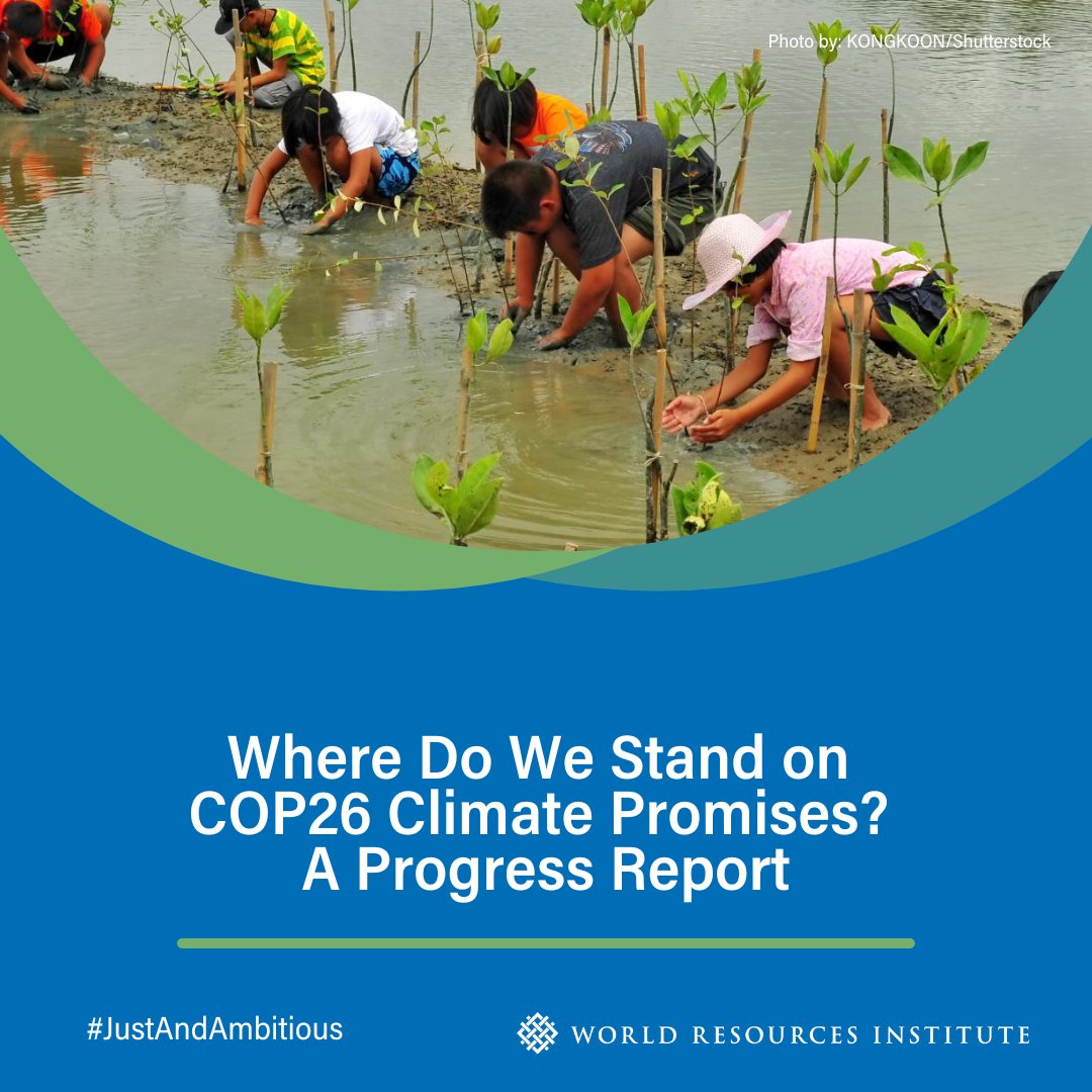 A flurry of climate commitments were made just one year ago in Glasgow to halt deforestation, strengthen climate targets, and phase-out fossil fuels.

So with #COP27 fast approaching, where do these commitments stand?

<a href="/WorldResources/">World Resources Institute</a> has new analysis: ow.ly/lZ4m50LellV