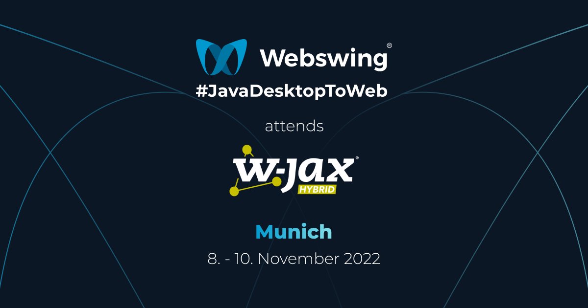 Webswing_org's tweet photo. Meet us in Munich!
From 8th of November to 10th of November we are attending the W-JAX Munich Conference.

Make sure you visit us at our Webswing booth. We are going to be exhibiting in EXPO from Tuesday until Thursday.

Read more at https://t.co/Xd9xs6L6Sb

#java #webswing #wjax https://t.co/CkTUEqilfb