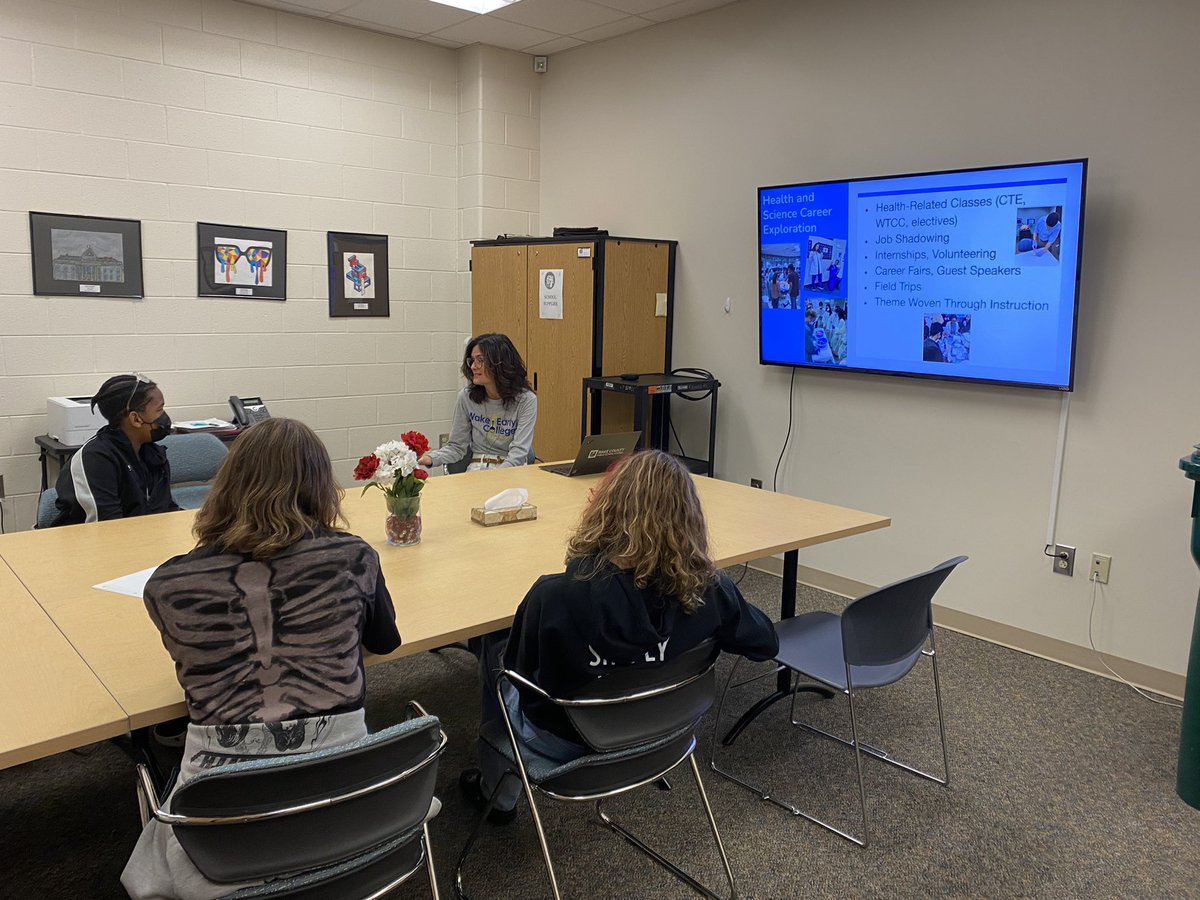 rolesvillecounselors (@counselorsrms) on Twitter photo RMS students enjoyed hearing about Wake Early College of Health and Sciences today! Thank you, Ms. McAlexander, for stoping by. We look forward to seeing you again next week! <a href="/RolesvilleMS/">Rolesville MS</a> <a href="/WakeECHS/">Wake Early College of Health & Science</a> RMS students enjoyed hearing about Wake Early College of Health and Sciences today! Thank you, Ms. McAlexander, for stoping by. We look forward to seeing you again next week! <a href="/RolesvilleMS/">Rolesville MS</a> <a href="/WakeECHS/">Wake Early College of Health & Science</a>