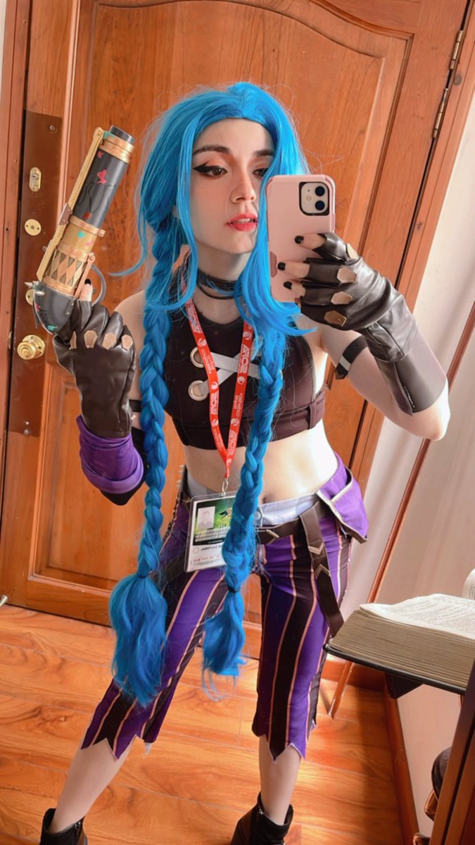 MaryBlog32's tweet image. Así estuvo el cosplay de Jinx en SOFA ¿qué les parece? 👀
