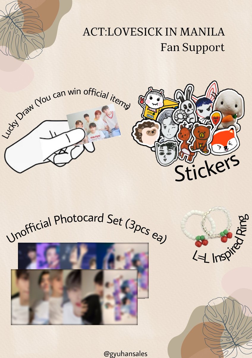 gyuhansales's tweet photo. #ACTLOVESICKinMANILA
freebies by @gyuhansales!

hi moas! i'll be giving away #TXT freebie packs on day 2! Try your luck and you may win at least 1 official photocard! See you in MOA, moas! ✨

⌗ txt act lovesick ph manila #TOMORROW_X_TOGETHER_Manila #TXTInManila https://t.co/8wxTmQhmTU