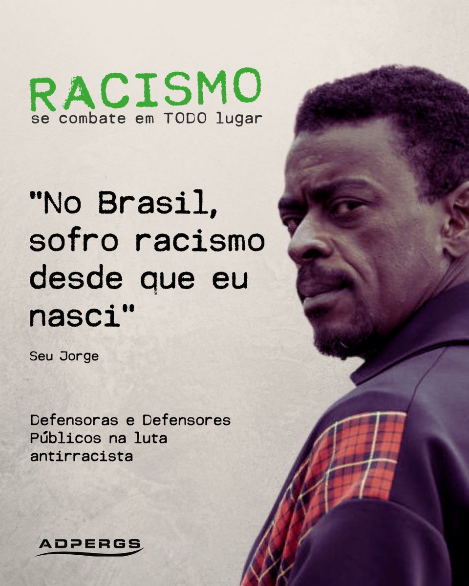 ADPERGS's tweet photo. #RacismoNao

✊🏿 A ADPERGS, que representa as Defensoras e Defensores Públicos do Rio Grande do Sul, reafirma seu compromisso com a promoção dos direitos humanos e a luta antirracista https://t.co/aOiZuvKLoI