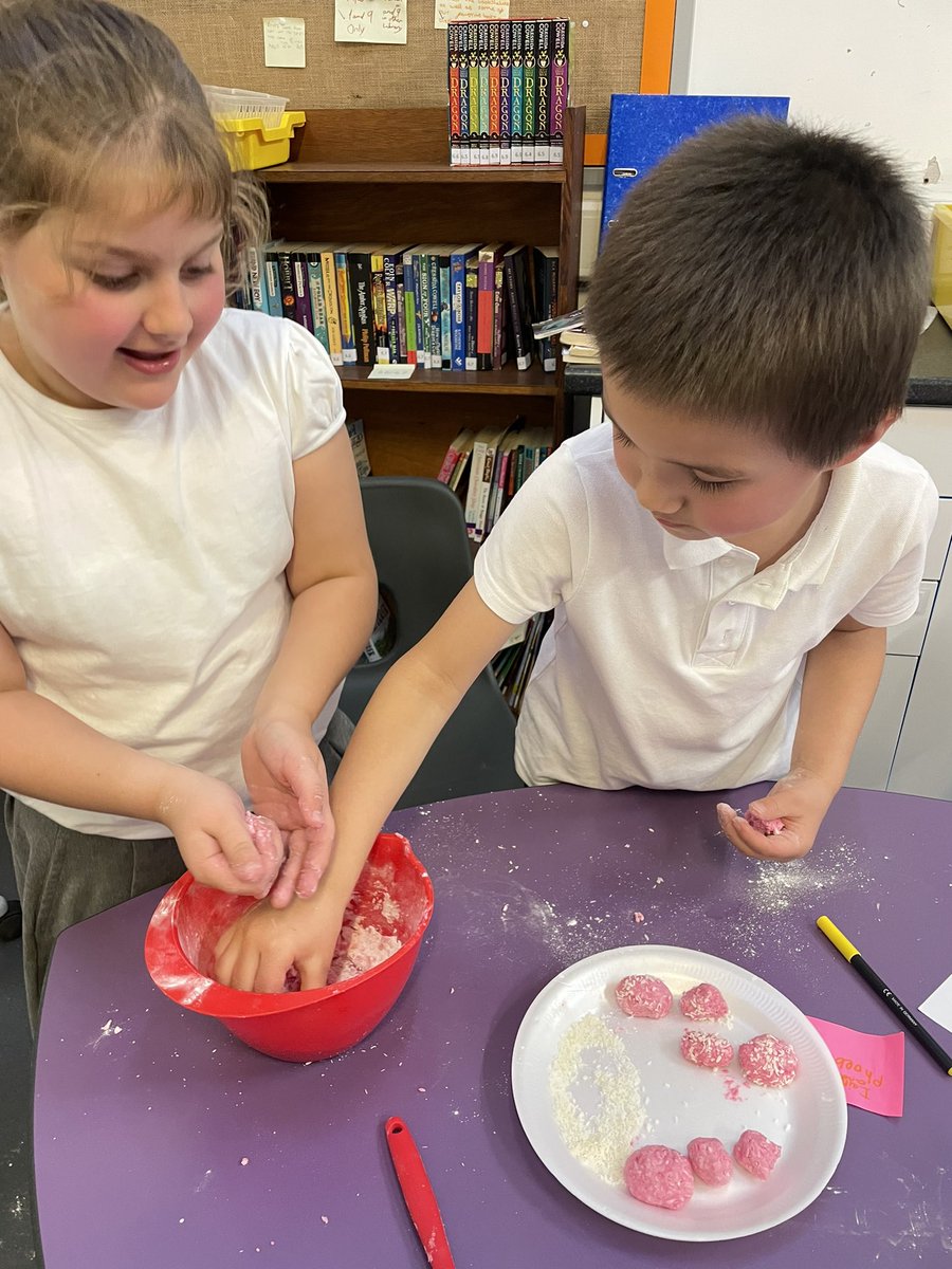 RiddingsJnr's tweet photo. As part of Yr3s Unit of Learning on RE @ShrewsburyRJS have been making their very own Diwali sweets with @nicgodfrey919 - not sure our cleaners are going to be hugely amused though #icingsugar! 😂 https://t.co/cu449j4La3
