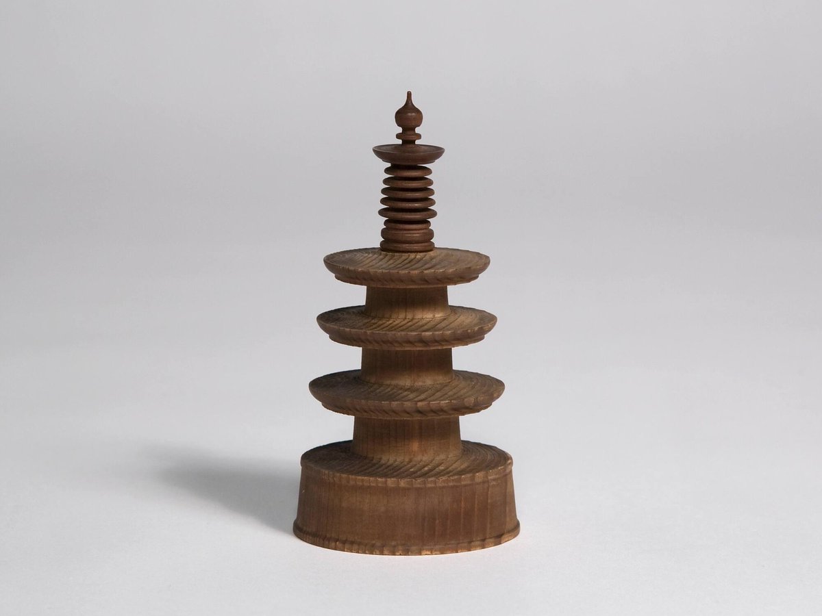 gardnermuseum's tweet photo. In the Gardner collection is a small carved pagoda, one of many Japanese works at the Museum. On this week's #InsidetheCollection, discover how the sculpture came to represent a friendship between Isabella and the Japanese art historian, Okakura Kakuzō https://t.co/4AJvKxuPej https://t.co/qttdHaR9rs