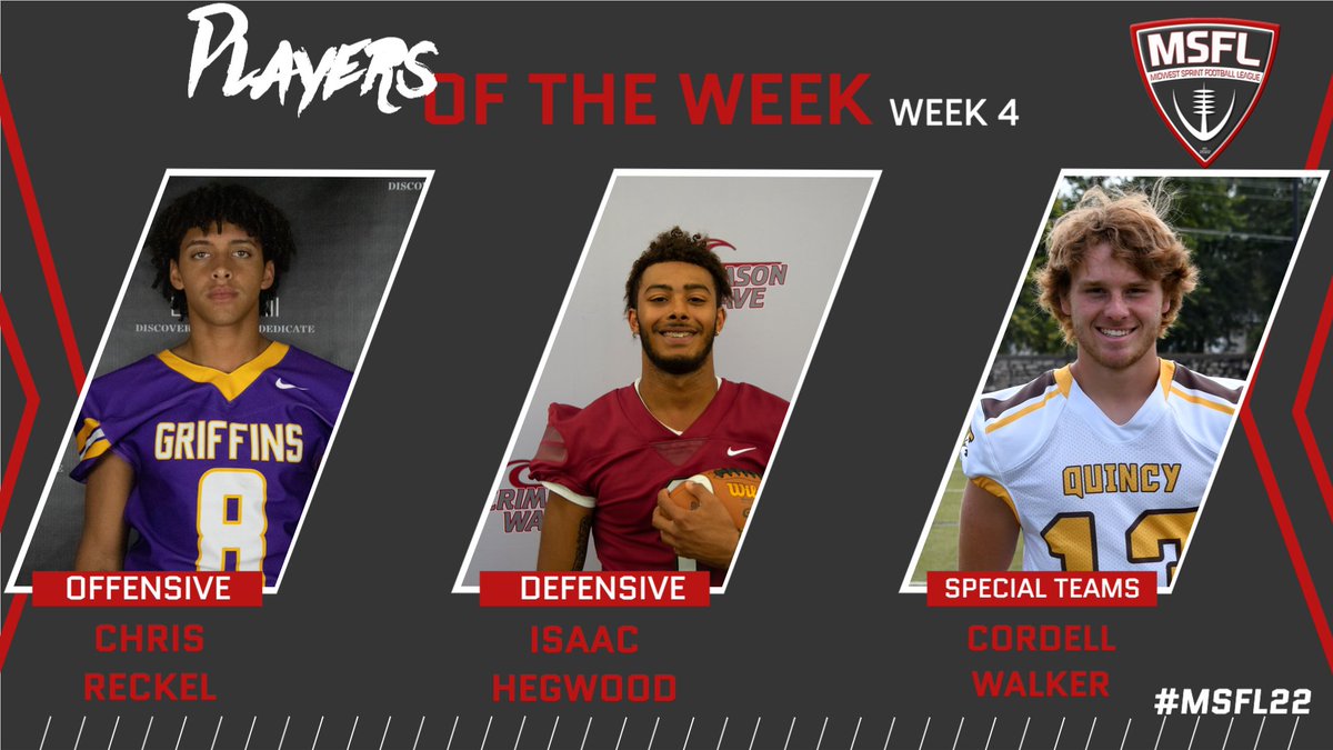 Midwest Sprint Football League tweet media