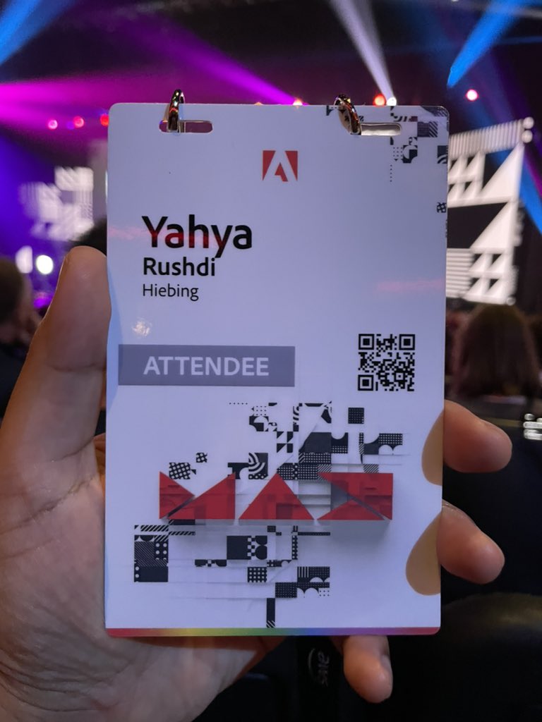 yahyarushdi's tweet photo. Let’s go! #AdobeMAX https://t.co/MCg7qGrE4x