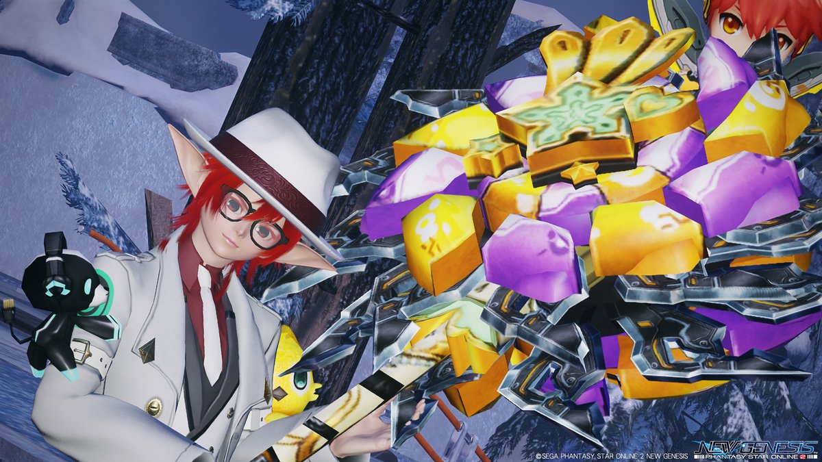 __Packet__'s tweet photo. #メンテの日なのでssを貼る
＊スウィートジュエルっていう武器迷彩かわいいよね♪
ロッドでもウォンドでも使えるから、最近ずっと装備してる～ https://t.co/tGz6TJHUSF