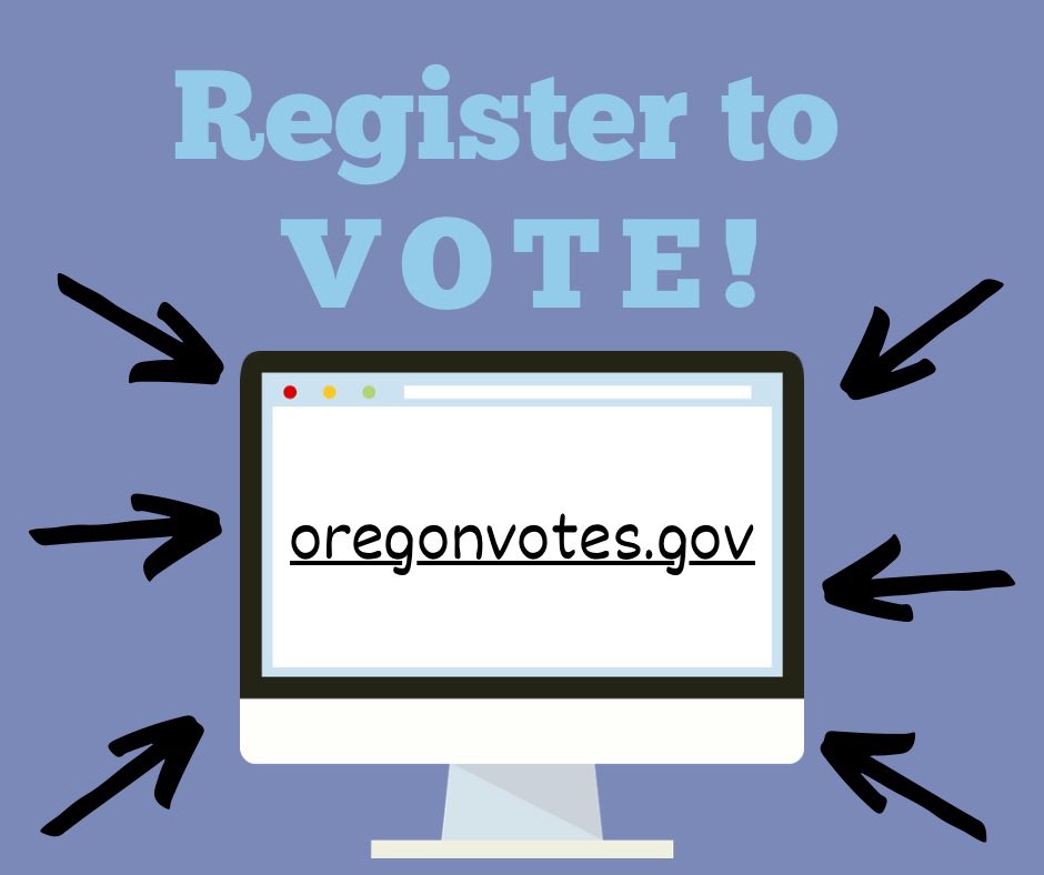Hey Oregonians! Today’s the last day to register to vote for the Nov 8 election. It’s easy to check your registration and get registered at oregonvotes.gov
