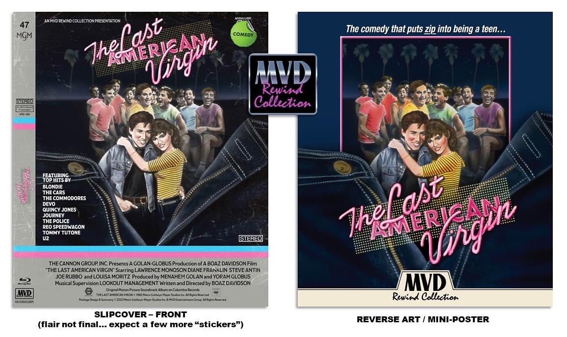 ***NEW TITLE ANNOUNCEMENT*** COMING 01/24/2023 - MVD REWIND COLLECTION #47 The Last American Virgin (1982)! *Original VHS Box 'Replica' Limited Edition Slipcover (first pressing only!) #FilmTwitter #Bluray #Movie #Movies #Film #Cinema #PhysicalMedia