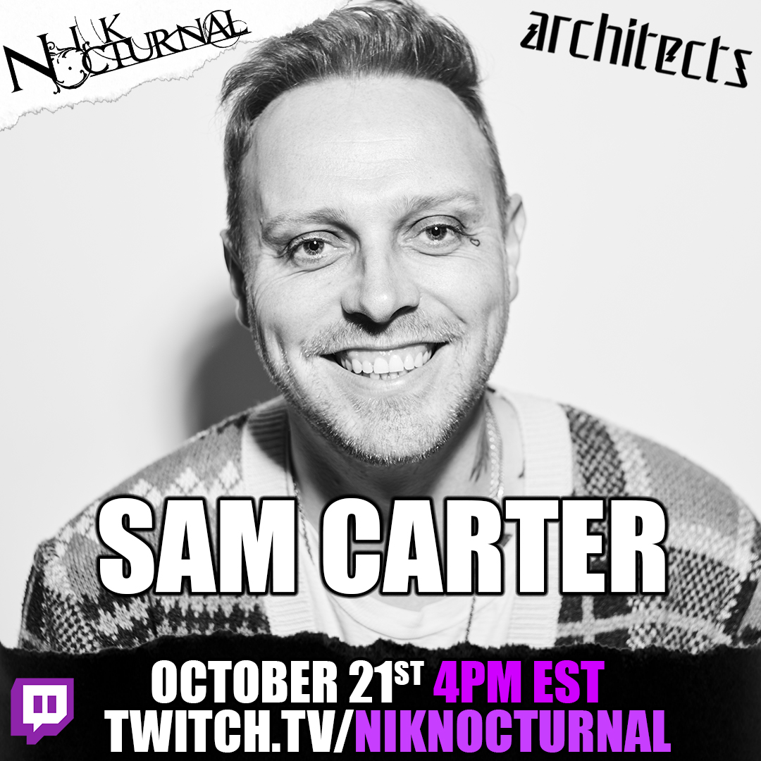 Nik Nocturnal (@niknocturnal) on Twitter photo Stoked to announce that this Friday I'll be joined by @samarchitects of <a href="/Architectsuk/">Architects</a> for the weekly Friday New Metal Releases Twitch Party! Be sure to stop by and see us get obliterated by breakdowns from the new bangers that dropped this week! twitch.tv/niknocturnal Stoked to announce that this Friday I'll be joined by @samarchitects of <a href="/Architectsuk/">Architects</a> for the weekly Friday New Metal Releases Twitch Party! Be sure to stop by and see us get obliterated by breakdowns from the new bangers that dropped this week! twitch.tv/niknocturnal