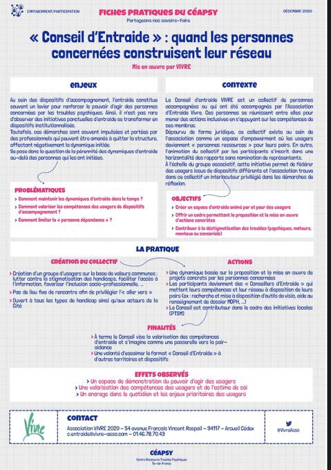 Un grand merci aux membres du « Conseil d’Entraide » de l’association « Vivre » d’être venus partager leurs expériences, leurs actions et d’avoir répondu aux questions de nos usagers, aujourd’hui dans le cadre des SISM.       <a href="/SISM_Corse/">Santé Mentale CORSICA</a> <a href="/ceapsy_idf/">Céapsy Île-de-France</a>