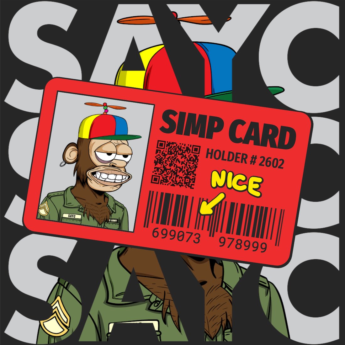 Vonne415's tweet photo. @JoshBruh13 @HBAcrypto @SimpApeYC #SAYC #SimpCard #NFT https://t.co/T1YcGb1hib