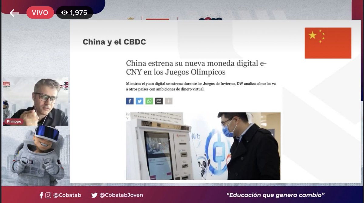CobatabJoven's tweet photo. 🔴 #EnVivo | #COBATICS 2022 👾🤖 Conferencia: Blockchain y descentralización financiera con @philippeFW, Director de Alianzas Estratégicas Latinoamérica de @TribalCredit 👇🏻
https://t.co/7MqXEVzX2y https://t.co/krUB9a98bG