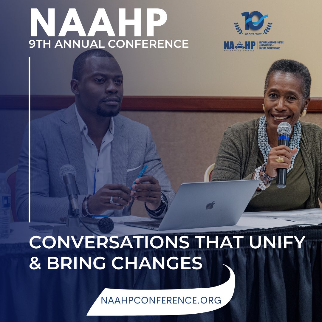 NAAHPHaiti's tweet photo. Join the conversation about our community with Haitians in diaspora and in Haiti !
Register โฌ๏ธ
https://t.co/bhymVXuhHl
.
.
.
#naahp #naahpconf22 #naahpconference #professionalconference #haitianprofessionals #professionalsummit https://t.co/WPywi7cO6m