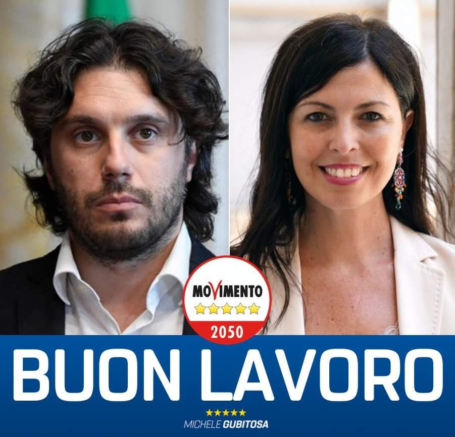 MicheleGubitosa's tweet photo. Auguri di buon lavoro ai nostri capigruppo di Camera e Senato @FraSilvestriM5S e @FloridiaBarbara

C'è tanto da fare, partiamo subito per onorare al meglio il mandato ricevuto da milioni di italiani. Forza 💪🏼 https://t.co/1eexN7HXwh