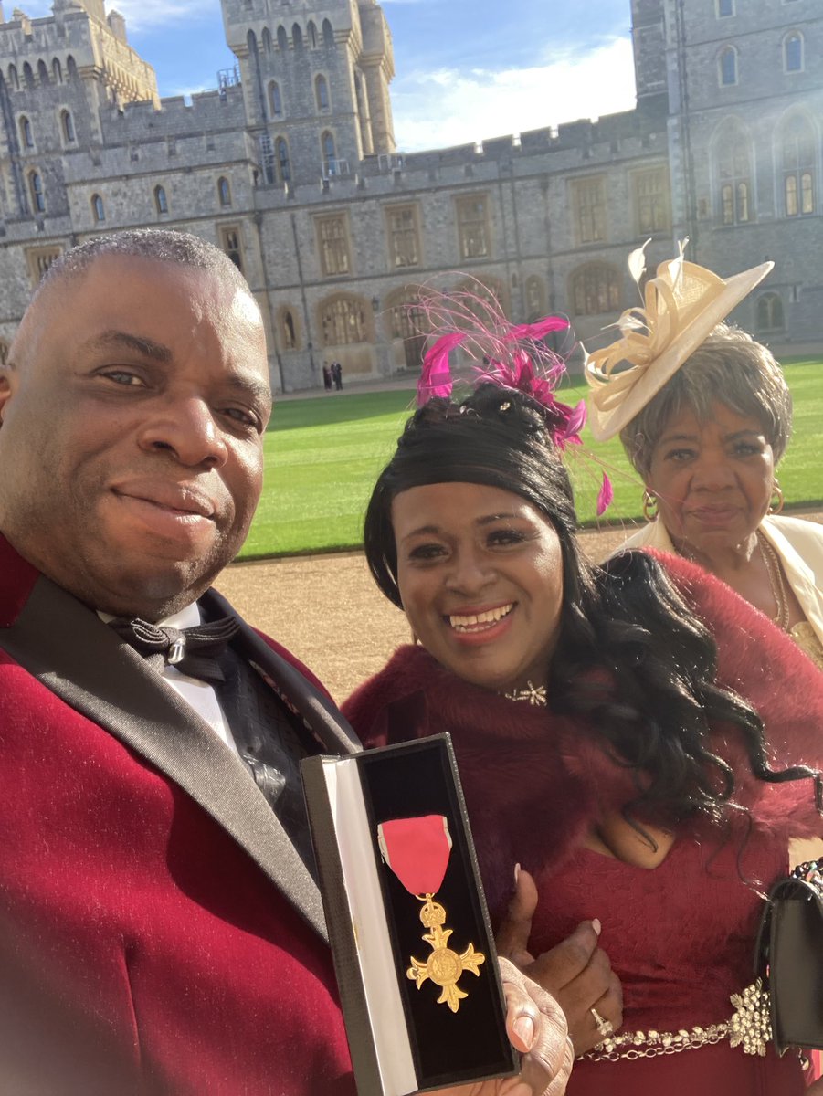 Professor Dr Nira Chamberlain OBE PhD HonDSc 🇯🇲 (@ch_nira) on Twitter photo Getting my OBE medal for services to mathematical sciences at Windsor Castle today with my beautiful wife <a href="/JJrhule1/">JacquiRhuleChamblain</a> and my parents #windrushgeneration <a href="/IMAmaths/">IMA</a> <a href="/FraserProf/">Fraser, Prof C.D.</a> <a href="/Mathematical_A/">The Mathematical Association</a> <a href="/martin_finch/">Martin Finch</a> Getting my OBE medal for services to mathematical sciences at Windsor Castle today with my beautiful wife <a href="/JJrhule1/">JacquiRhuleChamblain</a> and my parents #windrushgeneration <a href="/IMAmaths/">IMA</a> <a href="/FraserProf/">Fraser, Prof C.D.</a> <a href="/Mathematical_A/">The Mathematical Association</a> <a href="/martin_finch/">Martin Finch</a>
