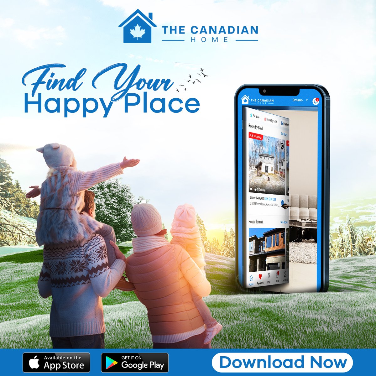TheCanadianHom1's tweet photo. Your home is a safe haven for you and your family and that's why we have an array of options for you to choose from when looking for your ultimate happy place.
Check out The Canadian Home App today!
https://t.co/sRQylfjf2g
#Thecanadianhome #Canada #LiveWithOutBoundaries https://t.co/TrNIKyUxEF