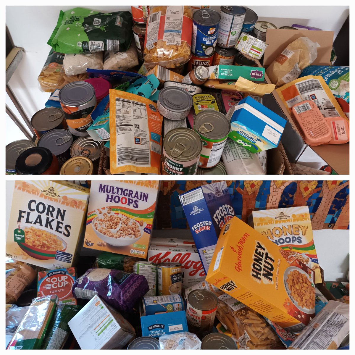 Thank you for the care and consideration towards others in need shown by our community #cvlove #harvestfestival