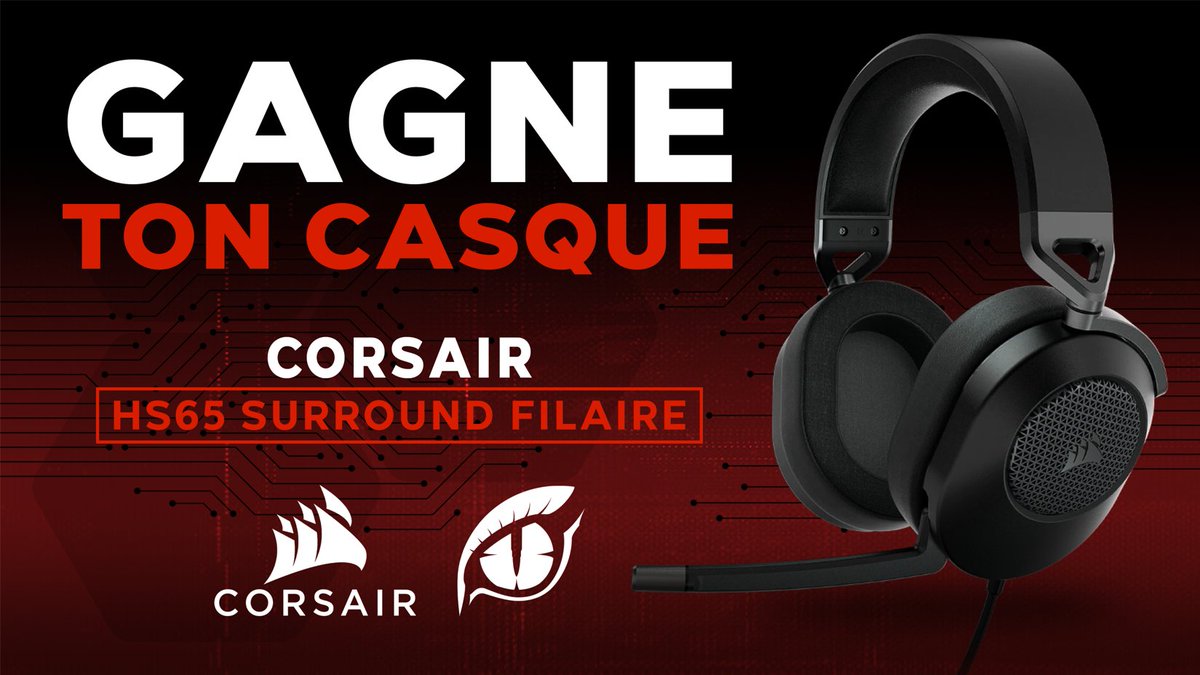 PwnZ___'s tweet photo. 🏆 #Concours 🏆

Je vous fais gagner un casque Corsair HS65 SURROUND FILAIRE👀

Pour participer :
- #RT ce tweet
- Follow @ESL_PwnZ 
- Follow @CORSAIRFRA

Tirage au sort le 27/10

Louée soit la Confrérie PwnZ ✊ https://t.co/DkHXqjjkgs