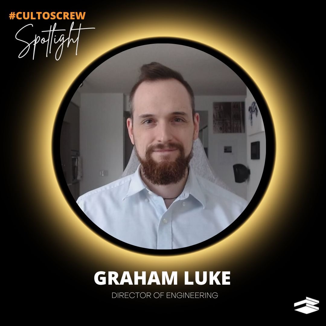 cultosapp's tweet photo. It's time to put another spotlight on our #CultosCrew! 📸🤳👏
Today’s spotlight is on Director of Engineering, Graham Luke.
"My job as Director of Engineering is to make sure that other departments are giving engineering what we need.” -Graham https://t.co/xyReEVaDjG