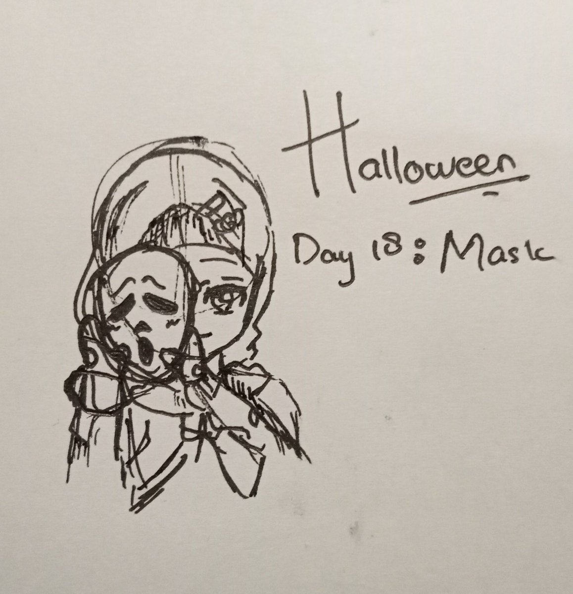 xxboyvers96's tweet photo. Event inktober DianXy [Halloween]
Day 18: Mask

#Halloween2022 https://t.co/siHe2M1L77