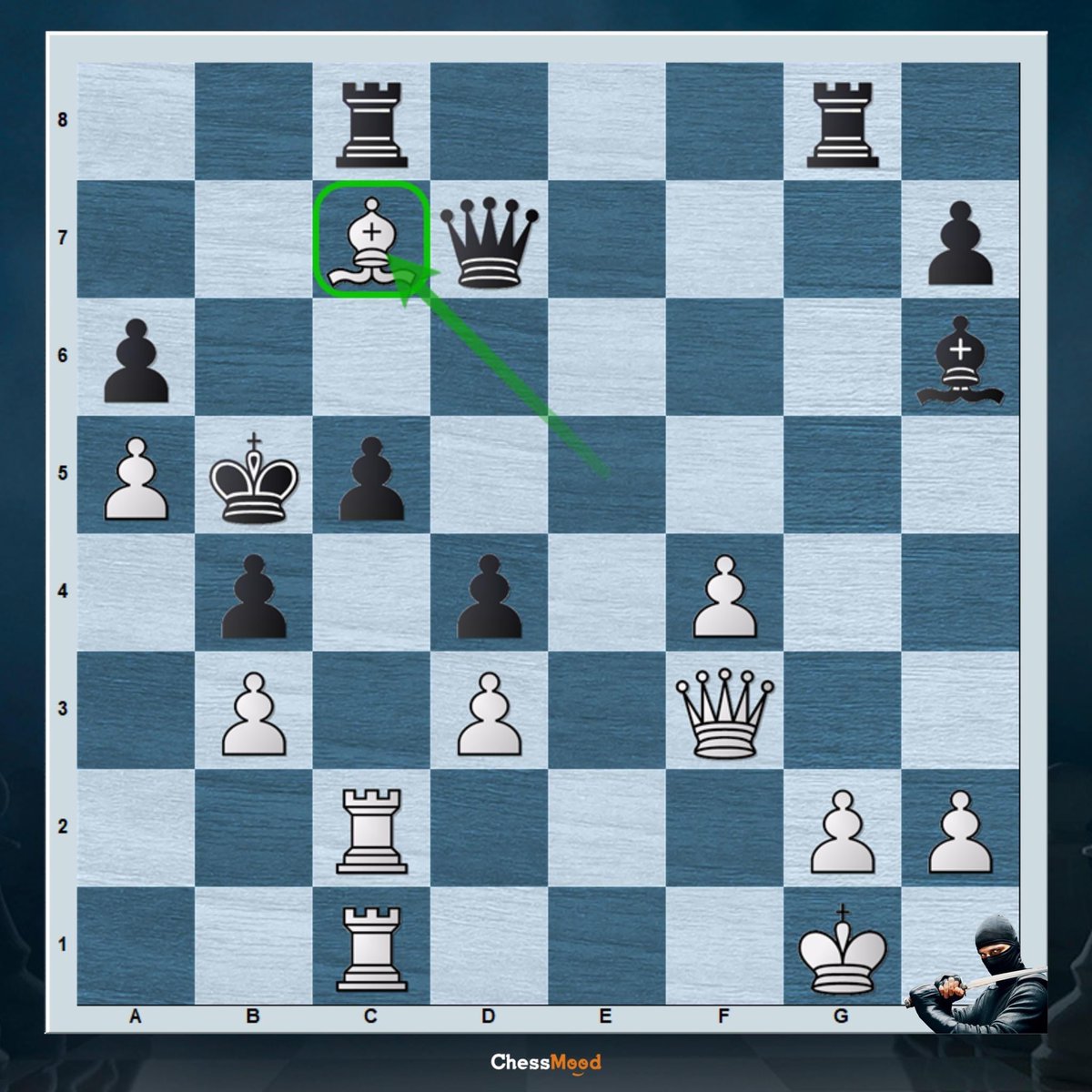 Ninja Bishop 🤩

Tarrasch S. - Marotti N. 1914