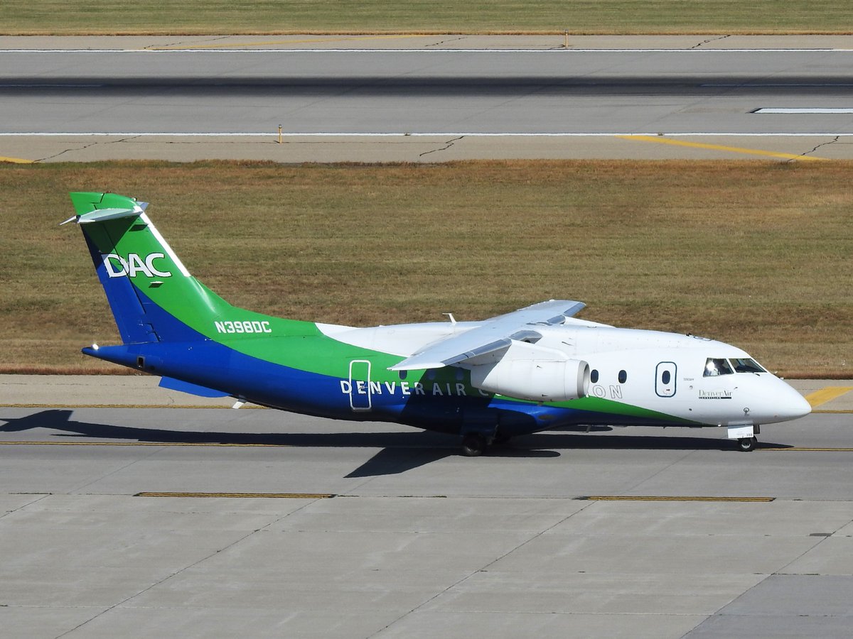 veryboeing's tweet photo. Key Lime Air/Denver Air Connection Dornier #J328 #N398DC KMSP arriving from Thief River Falls,Mn https://t.co/cEKEIRO493