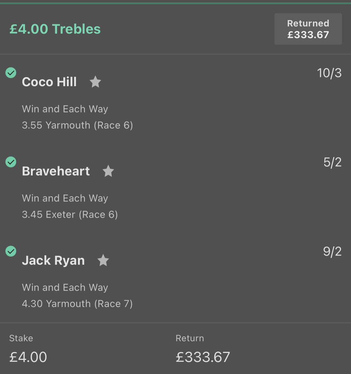 PostTimeBetting's tweet photo. Winner winner perfectly timed ride on Jack Ryan to win at 9/2 🥵 https://t.co/Uq8RJnx0jt