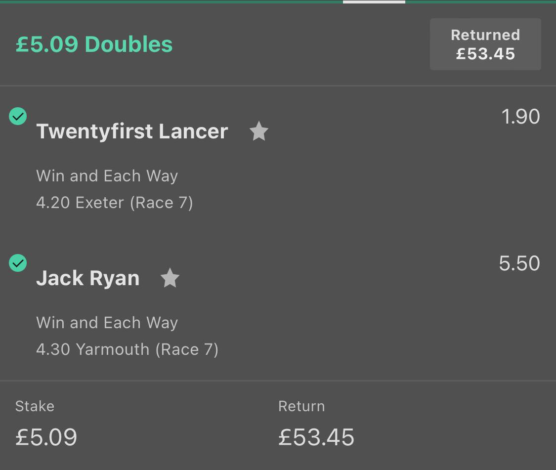 PostTimeBetting's tweet photo. Winner winner perfectly timed ride on Jack Ryan to win at 9/2 🥵 https://t.co/Uq8RJnx0jt