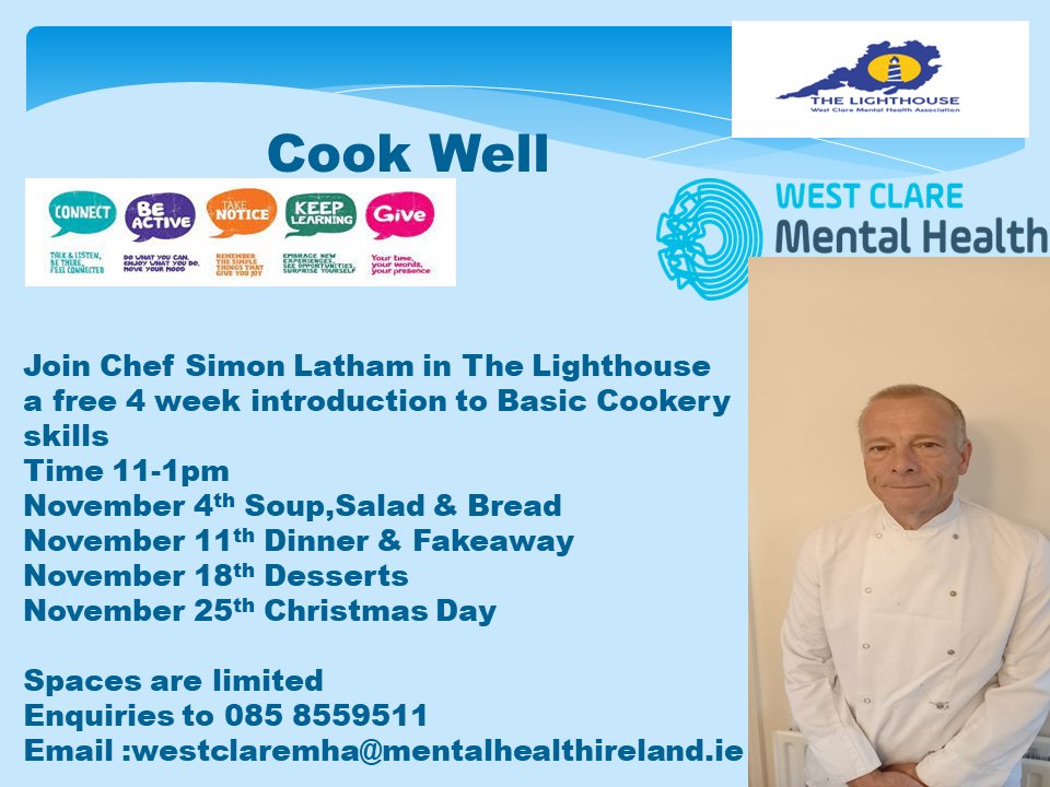 ClareMental's tweet photo. Learn some useful hints, tips and tricks from a professional Chef in November. Details below https://t.co/t3wUAyPfW2