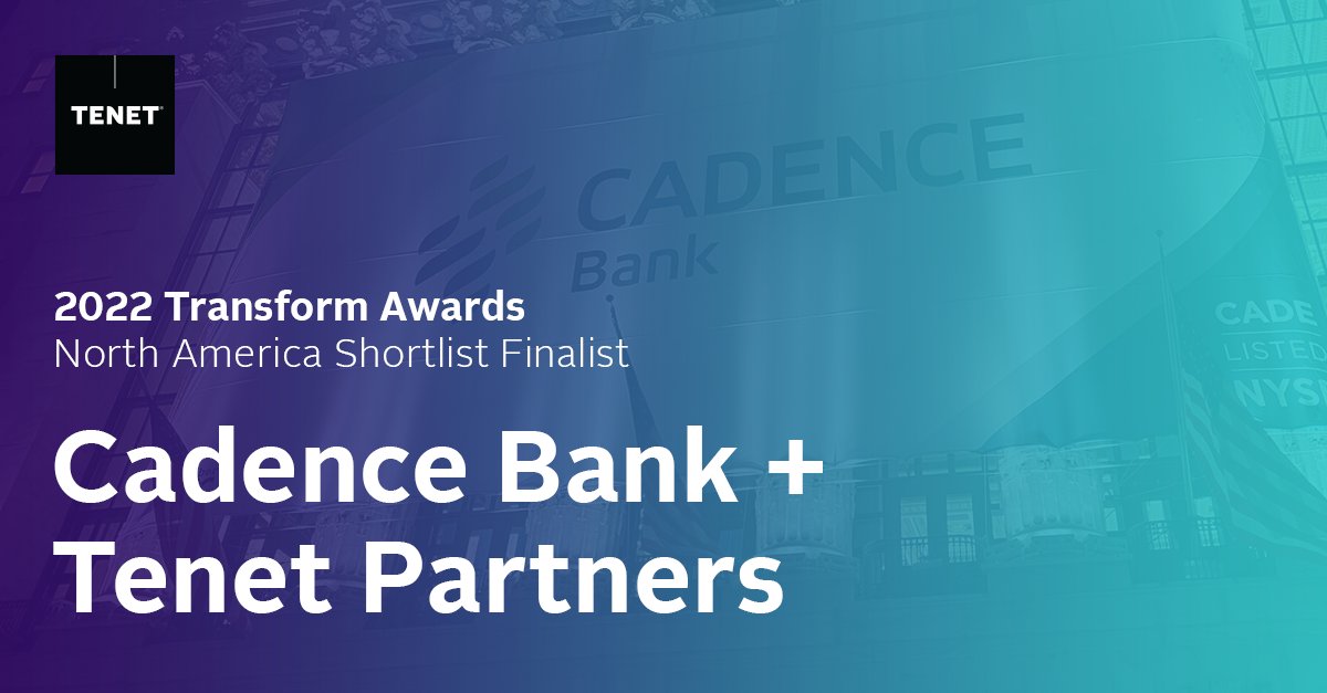 Our client, Cadence Bank was recently listed as a shortlist finalist for this year’s <a href="/TransformSays/">Transform magazine</a> awards. The winners will be announced next week but we are so excited to see this new brand come to life! #transformawards2022 #finalist #brand